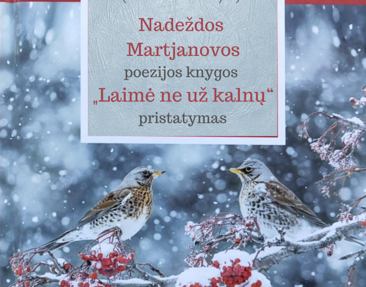 Poezijos knygos „Laimė ne už kalnų“ pristatymas